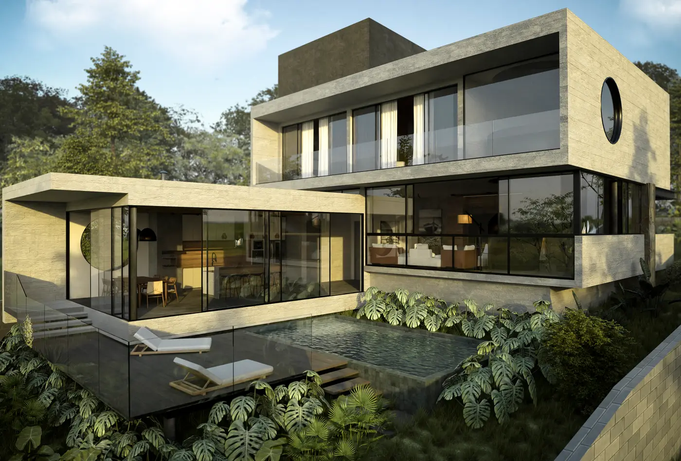 Casa Concreto — posterior