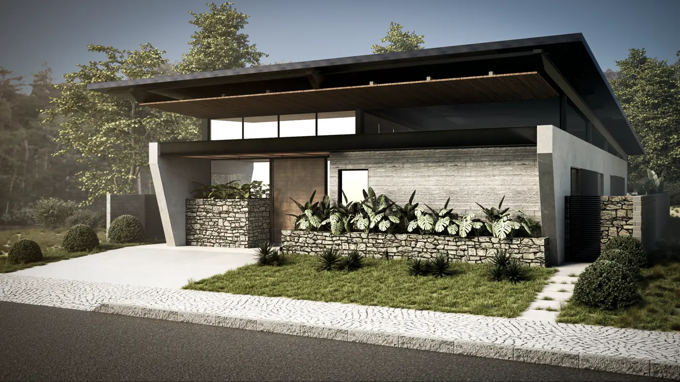 Casa Tropical — fachada frontal
