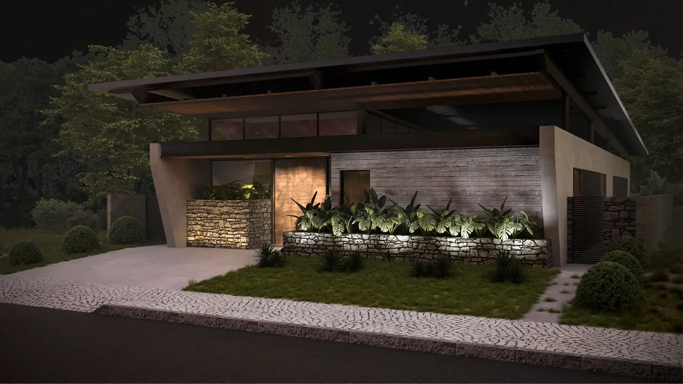 Casa Tropical — fachada frontal