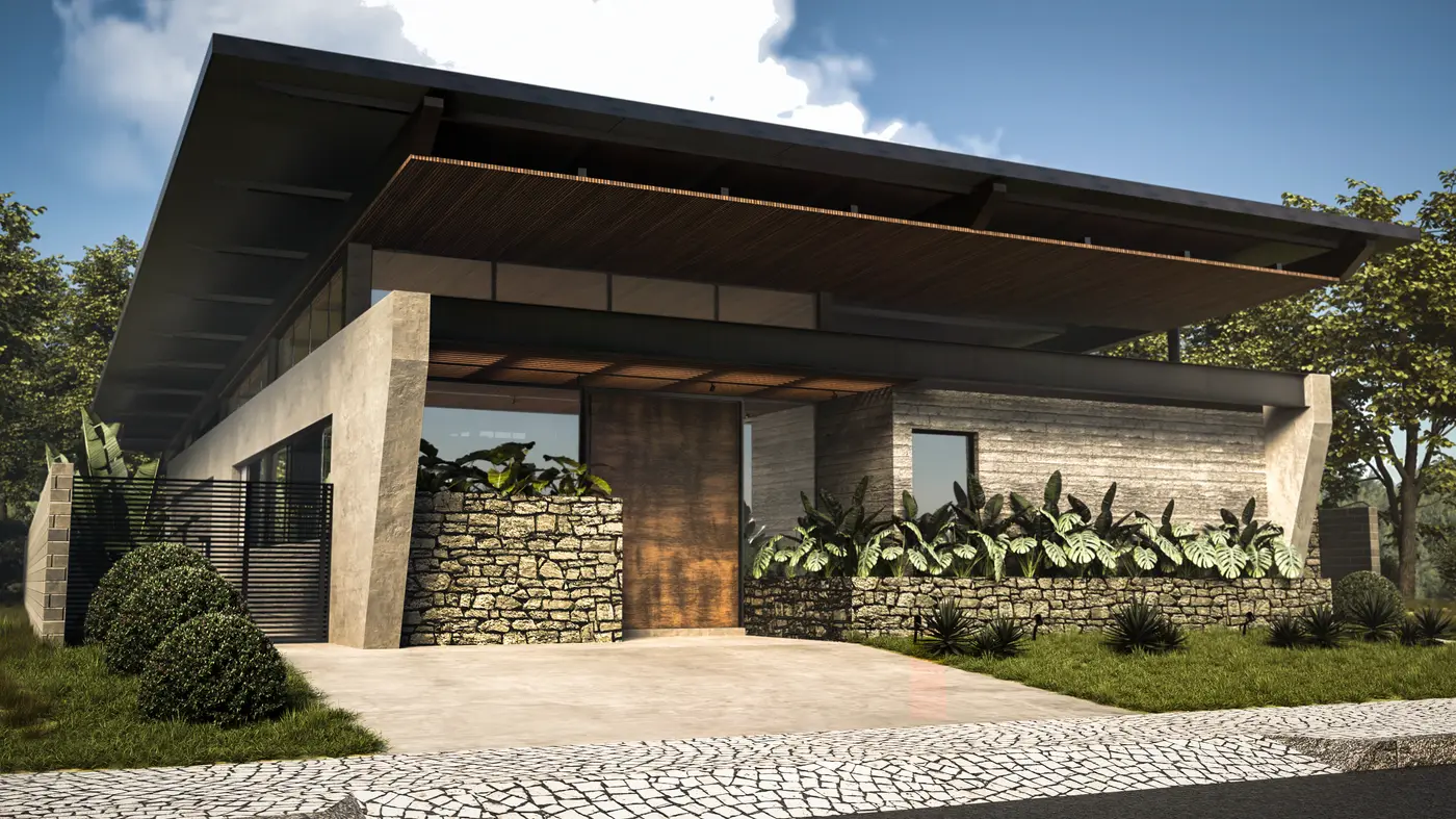 Casa Tropical — fachada frontal