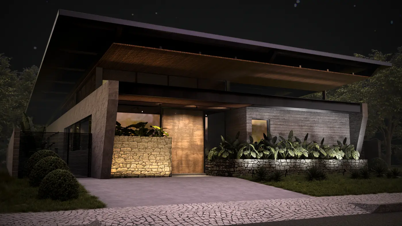 Casa Tropical — fachada frontal
