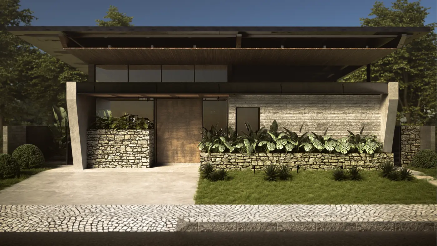 Casa Tropical — fachada frontal