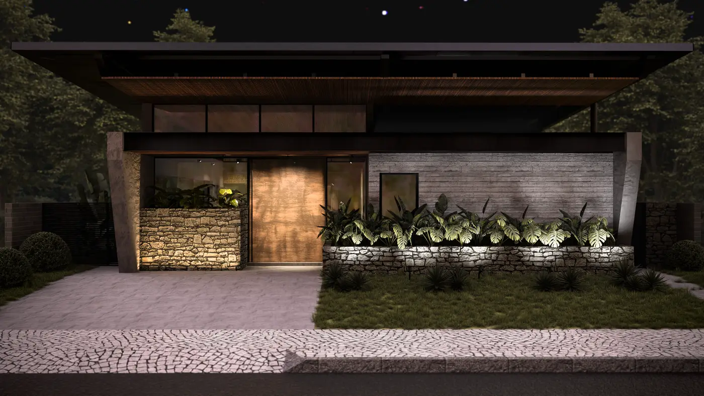 Casa Tropical — fachada frontal